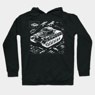 tank 3d design Hoodie